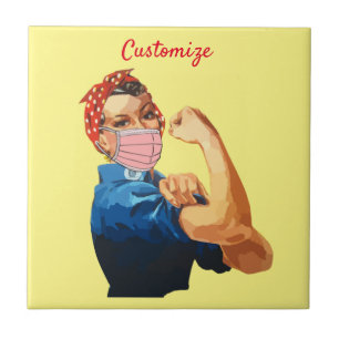 Azulejo Máscara de empoderamiento femenino Thunder_Cove