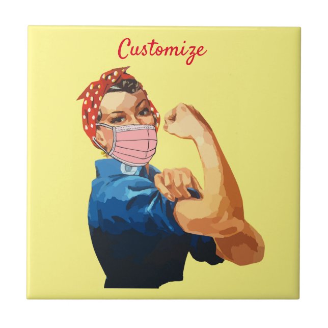 Azulejo Máscara de empoderamiento femenino Thunder_Cove  (Frente)