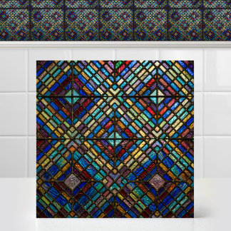 Azulejo Matriz de Diamante Luminoso Catedral Vidrio Emplom