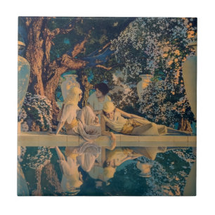 Azulejo Maxfield Parrish El Jardín de Alá 1918 Arte Fino