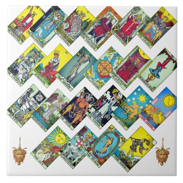 Azulejo Mayor Collage de Arcana Tarot (Frente)