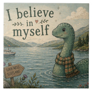 Azulejo Me creo un caprichoso Monstruo de Loch Ness