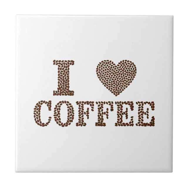 Azulejo Me encanta el café (Frente)