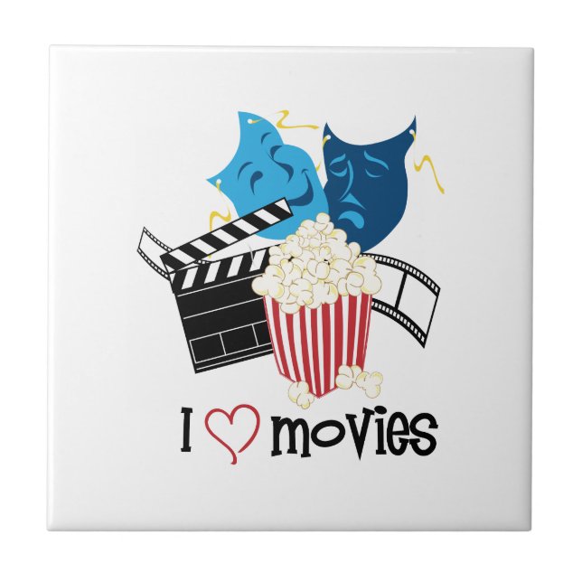 Azulejo Me encantan las películas (Frente)