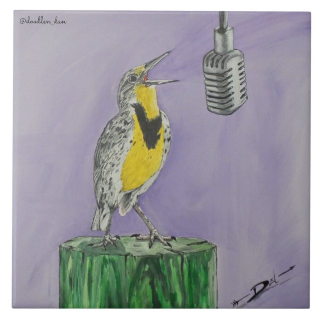 Azulejo Meadowlark (Frente)