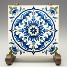 Medallón de Italia floral majestuosa siciliano