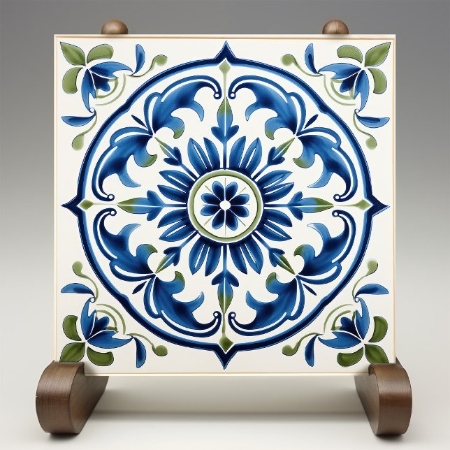 Azulejo Medallón de Italia floral majestuosa siciliano (Subido por el creador)