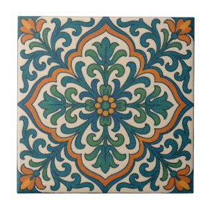 Azulejo Medallón floral marroquí