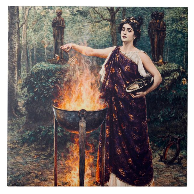 Azulejo Medea preparando su poción –  (Frente)