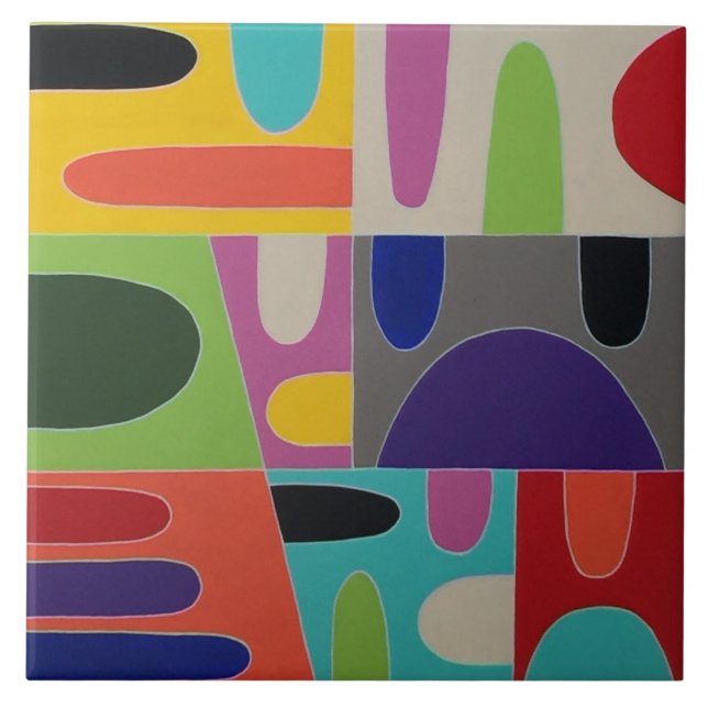 Azulejo Media mente 5 6 x 6 mosaico cerámico (Frente)