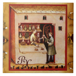 Azulejo Medicamento antiFARMACÉUTICO, farmacia, monograma