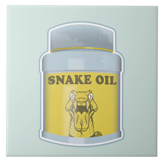 Azulejo Medicina alternativa al aceite de serpiente (Frente)