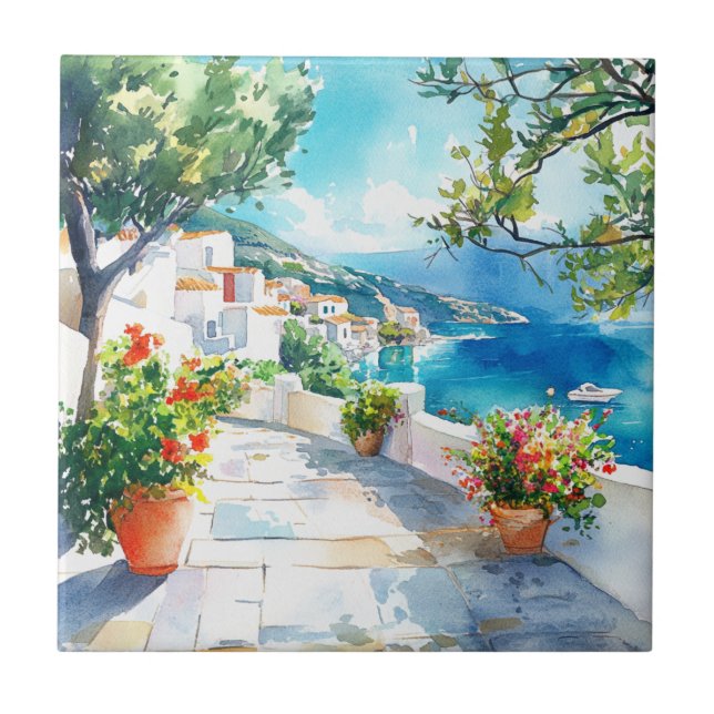 Azulejo Mediterranean Summer (Frente)