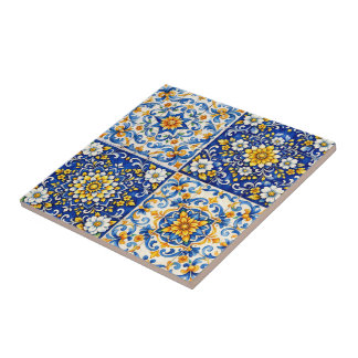 Azulejo Mediterranean Tile Bloom