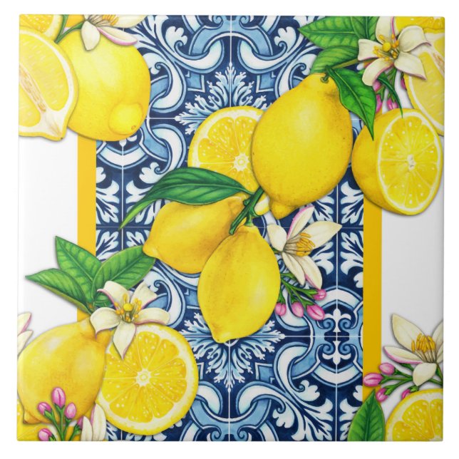 Azulejo Mediterranean Traditional Pattern (Frente)