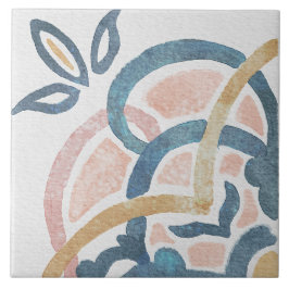 Azulejo Mediterráneo Acuarela