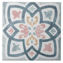 Azulejo Mediterráneo Acuarela