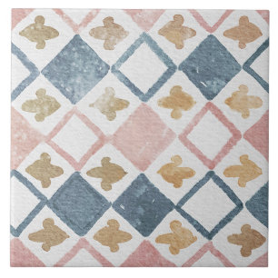 Azulejo Mediterráneo Acuarela