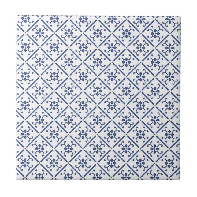 Azulejo Mediterráneo azul (Frente)