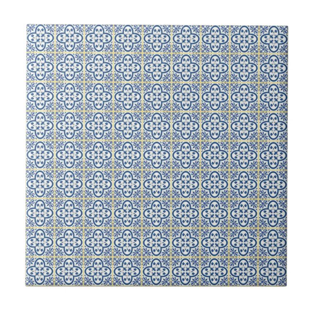 Azulejo Mediterráneo azul (Frente)