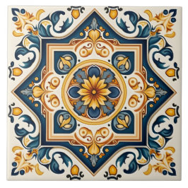 Azulejo Mediterráneo español decorativo