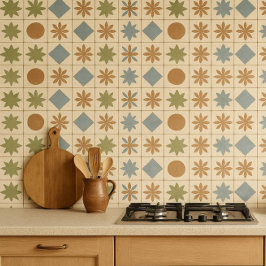Azulejo Mediterráneo Terracotta Bloom