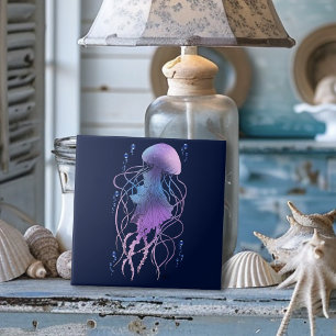 Azulejo Medusa Etérea Violeta Azul