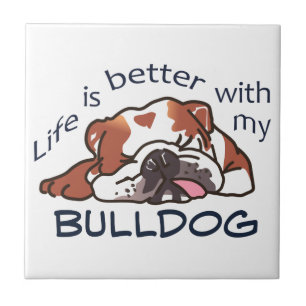Azulejo Mejor con mi Bulldog