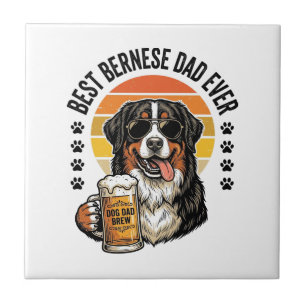 Azulejo Mejor diseño de camiseta de cerveza para perro vin