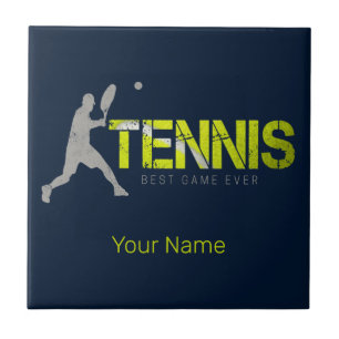 Azulejo Mejor Juego de Tenis Siempre Vintage Diseño De Ent