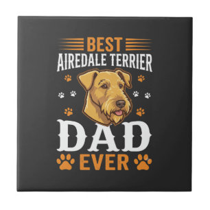 Azulejo Mejor padre de Airedale Terrier jamás Amante de pe