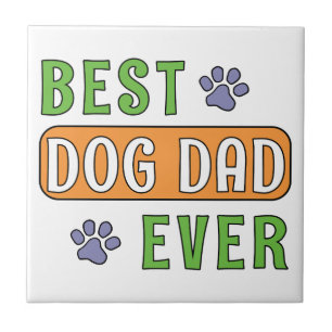 Azulejo Mejor papá de perro de todos