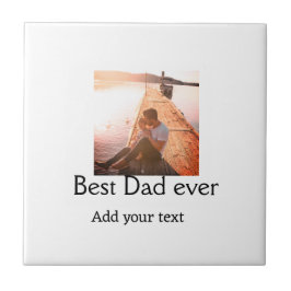 Azulejo Mejor papá jamás agregar nombre imagen padres día 