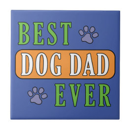Azulejo Mejor Papá Perro