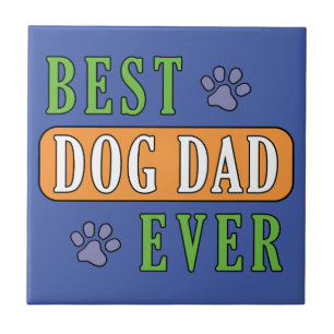 Azulejo Mejor Papá Perro
