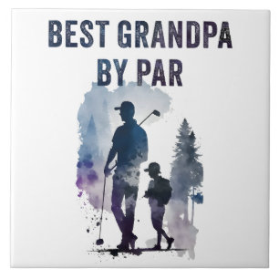 Azulejo Mejor Papá Por Par - Graciosos Pun De Golf Sarcást