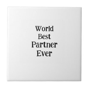 Azulejo Mejor pareja del mundo día de San Valentín amante