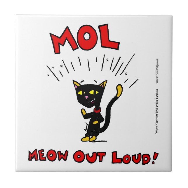 Azulejo Mel "MOL: SALIDA DE LA MIERDA" (Frente)