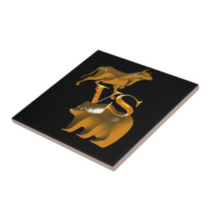 Azulejo Mercado alcista vs. mercado de osos