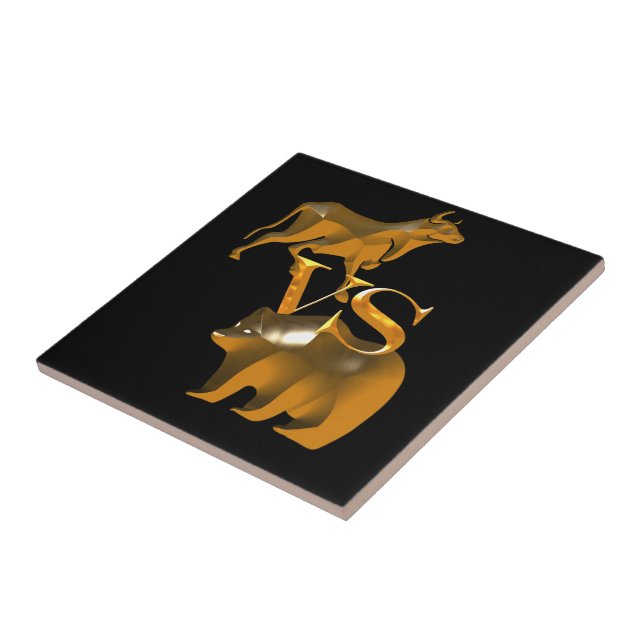 Azulejo Mercado alcista vs. mercado de osos (Lado)