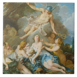 Azulejo Mercurio confiando el bebé Baccus a las ninfas