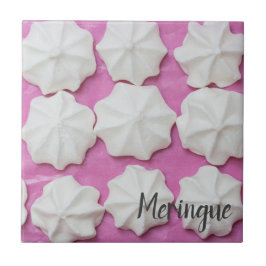 Azulejo Meringues en regalo de papel rosa