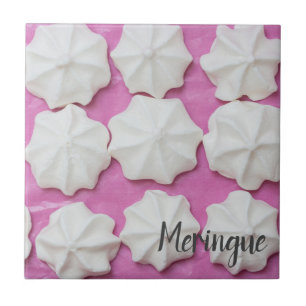 Azulejo Meringues en regalo de papel rosa