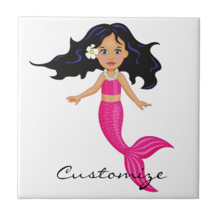 Azulejo Mermaid Thunder_Cove de cola rosa
