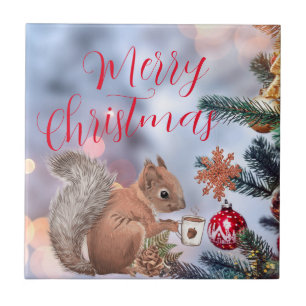 Azulejo Merry Christmas Ceramic Tile