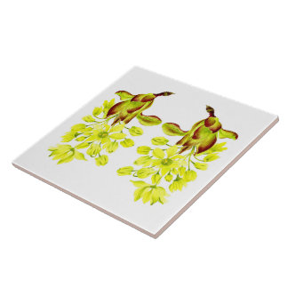 Azulejo "Merry Maples" sobre una tela cerámica (I)