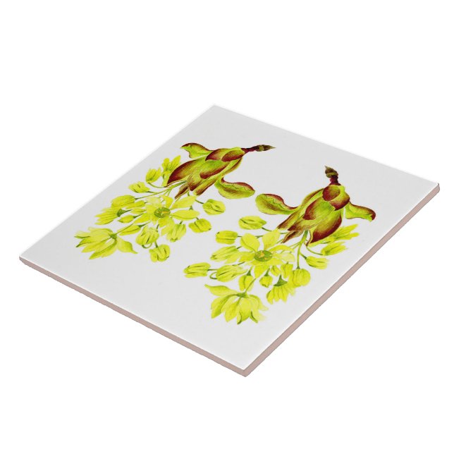 Azulejo "Merry Maples" sobre una tela cerámica (I) (Lado)