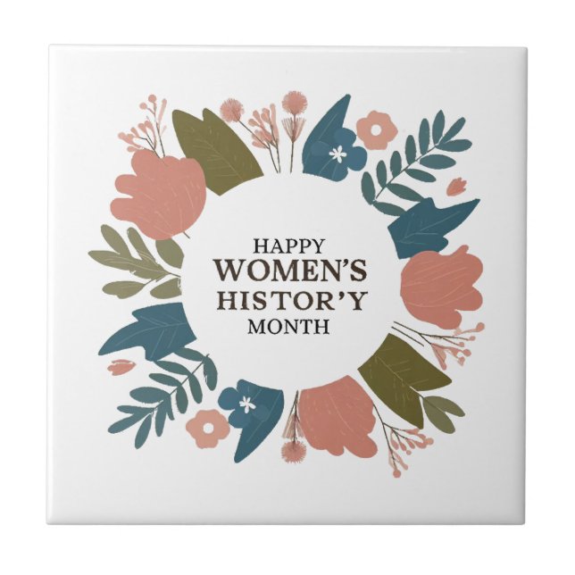 Azulejo Mes de la Historia de la Mujer (Frente)