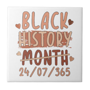 Azulejo Mes de la Historia Negra Afro Melanina Mujeres Neg