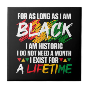 Azulejo Mes de la historia negra mientras sea negro